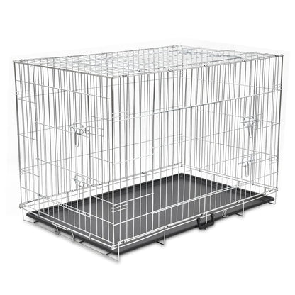 vidaXL Cage métallique et pliable pour chiens XXL