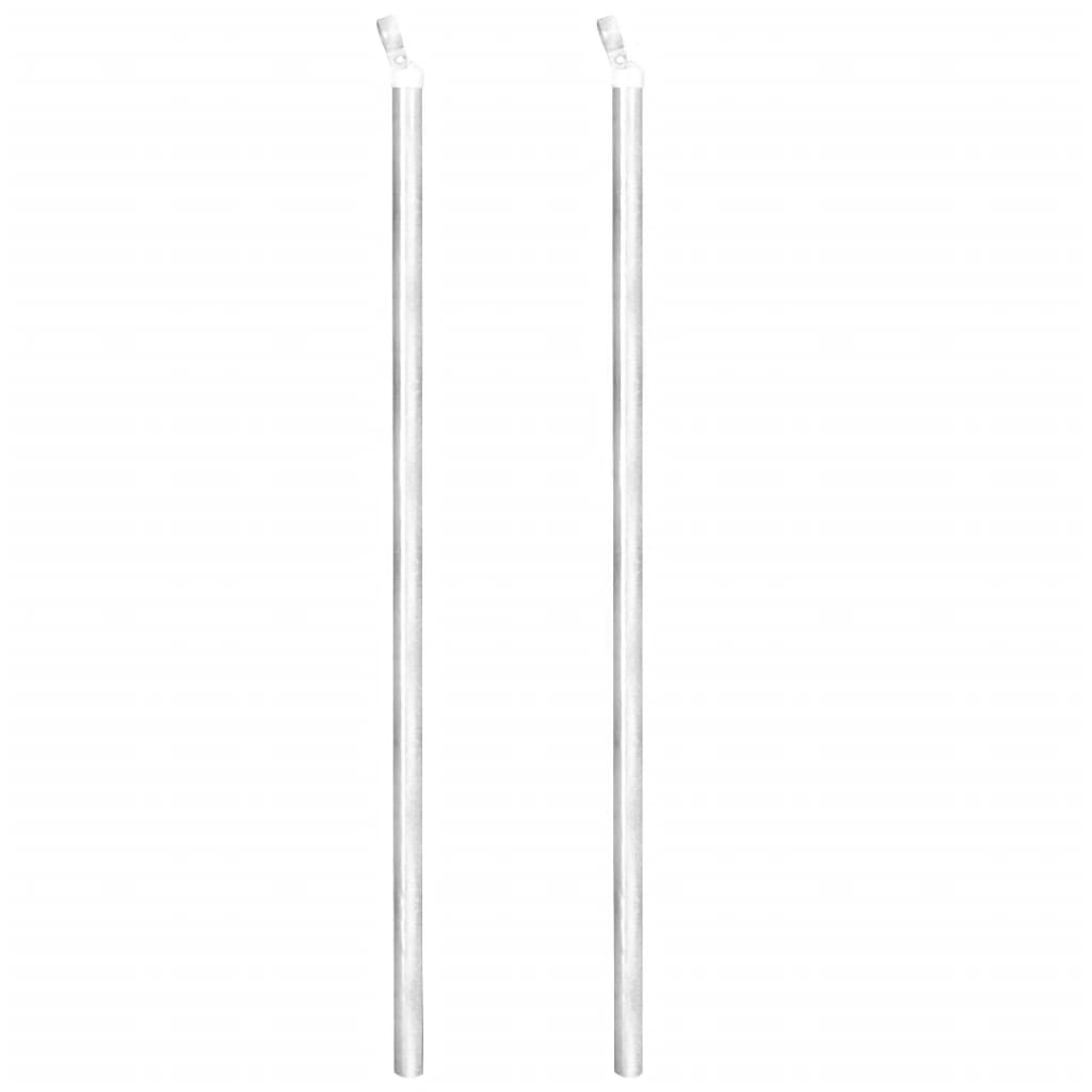 vidaXL Clôture à mailles losangées et poteaux acier galvanisé 25x1,5 m