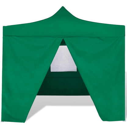 vidaXL Tente pliable verte 3 x 3 m avec 4 parois