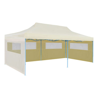 vidaXL Tente de réception pliable crème 3 x 6 m