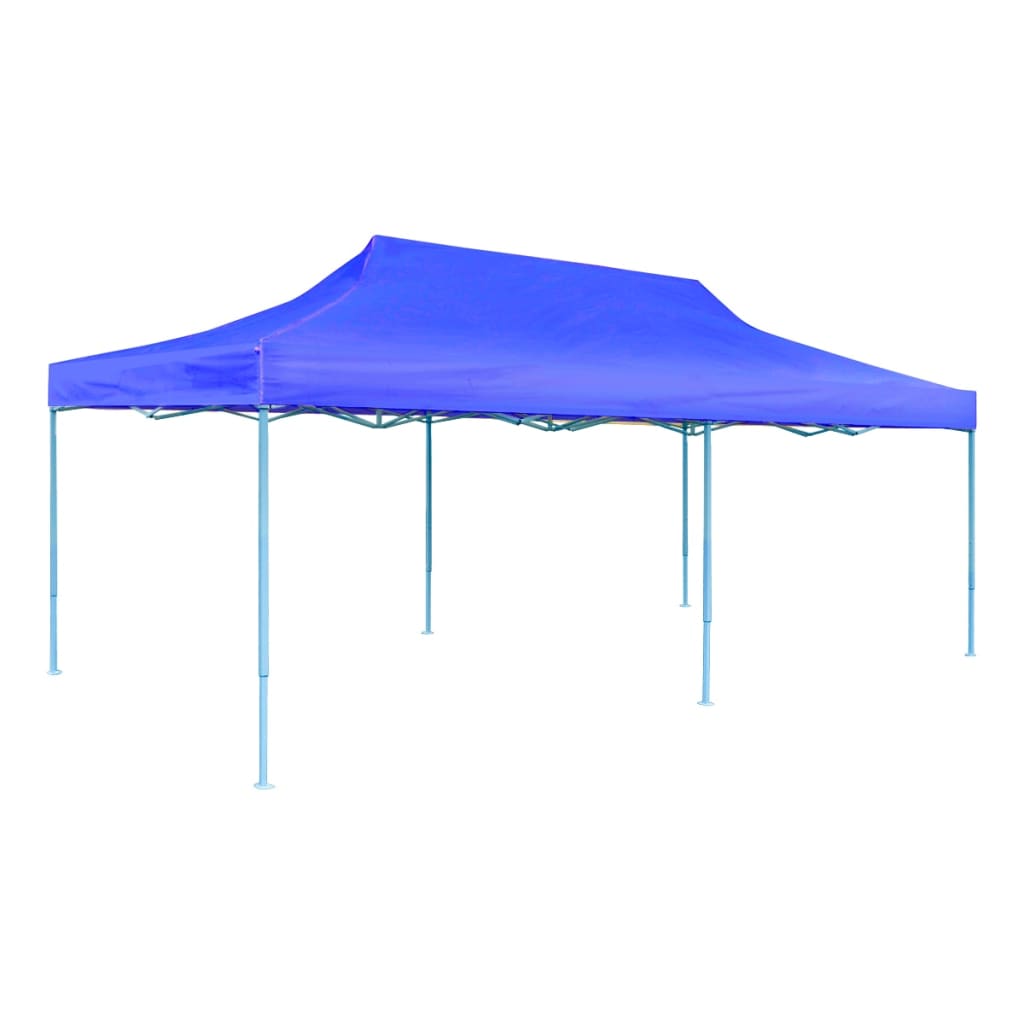 vidaXL Tente de réception pliable bleue 3 x 6 m