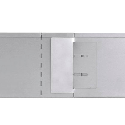 vidaXL Clôture flexible de pelouse 5 pcs Acier galvanisé 100x14 cm