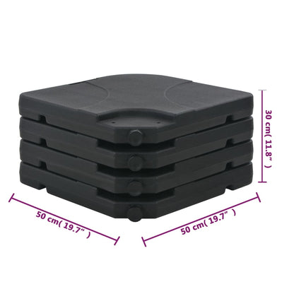 Base de parasol portable Sable/Eau 60 L