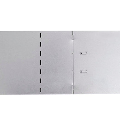 vidaXL Clôture de pelouse flexible 10 pcs Acier galvanisé 100x14 cm