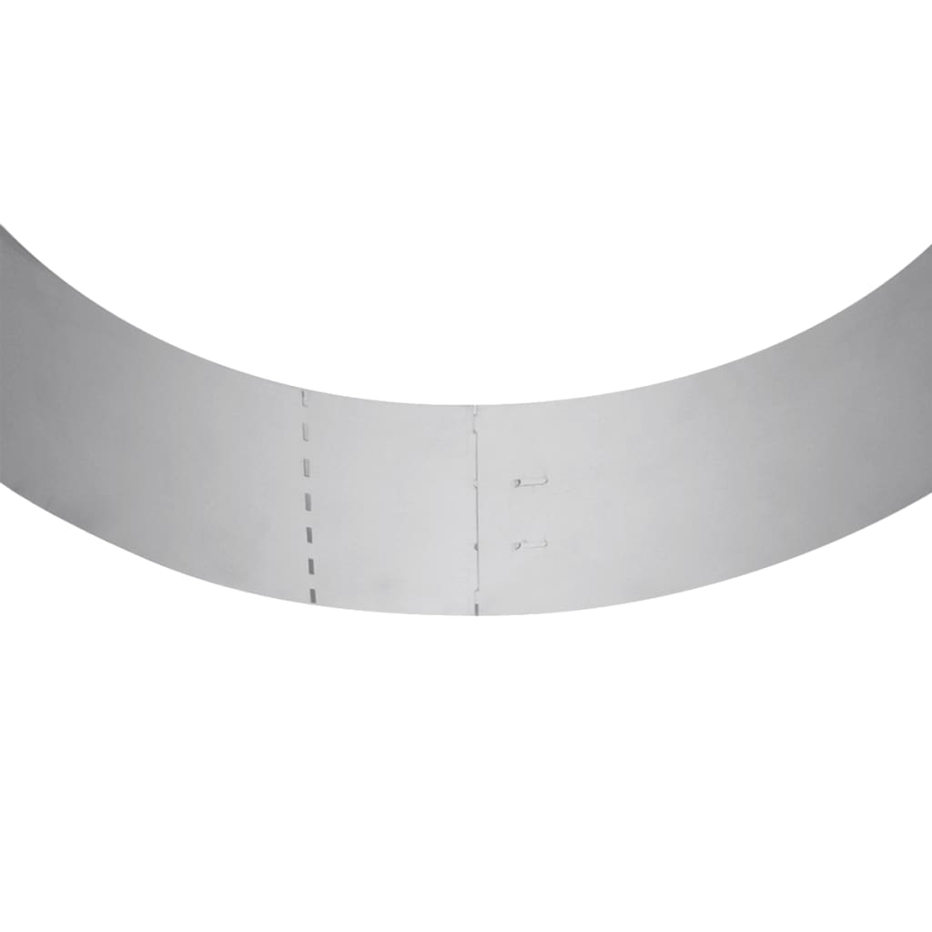 vidaXL Clôture de pelouse flexible 10 pcs Acier galvanisé 100x14 cm