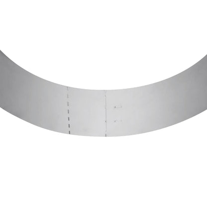 vidaXL Clôture de pelouse flexible 10 pcs Acier galvanisé 100x14 cm