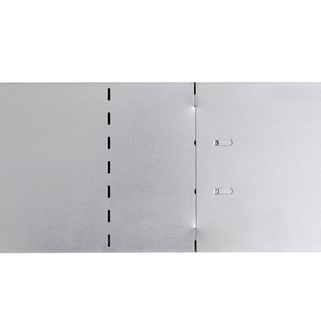 vidaXL Clôture de pelouse flexible 20 pcs Acier galvanisé 100x14 cm