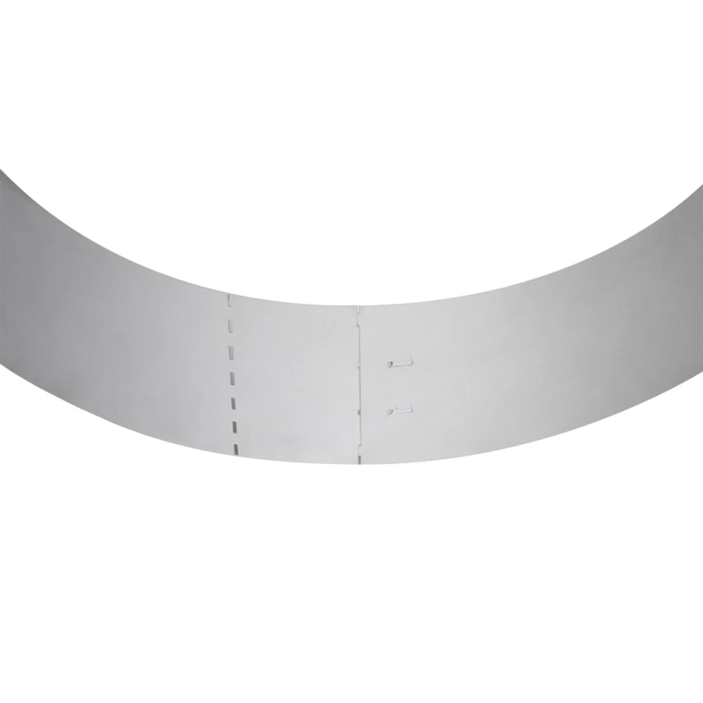 vidaXL Clôture de pelouse flexible 20 pcs Acier galvanisé 100x14 cm