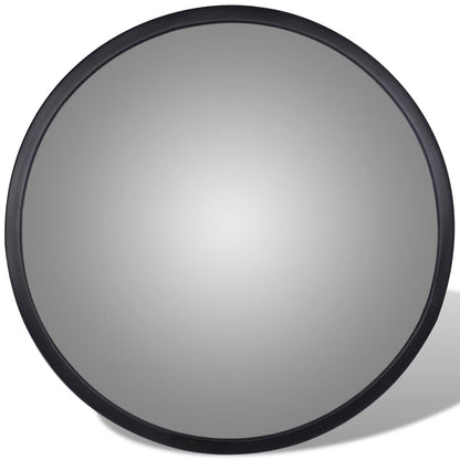 vidaXL Miroir de trafic convexe Acrylique Noir 30 cm Intérieur