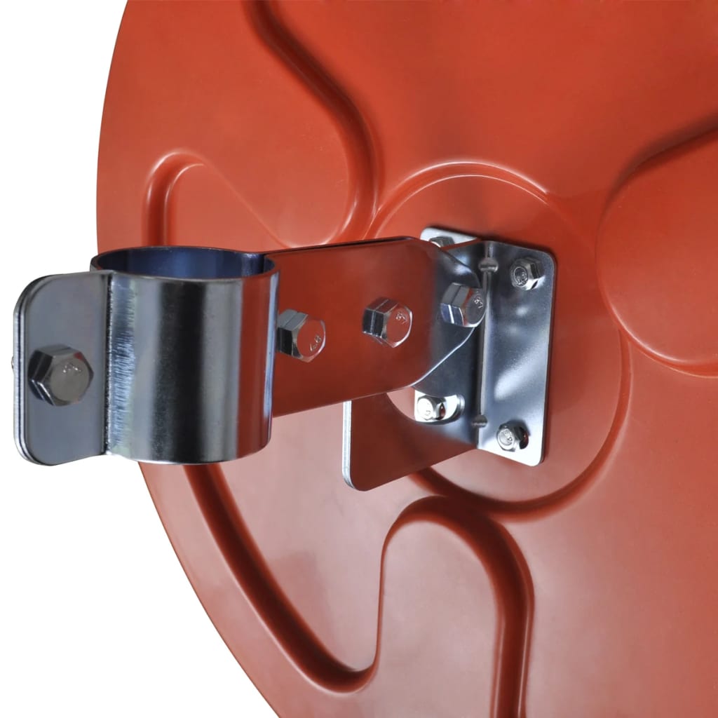 vidaXL Miroir de trafic convexe d'extérieur Plastique PC Orange 45 cm