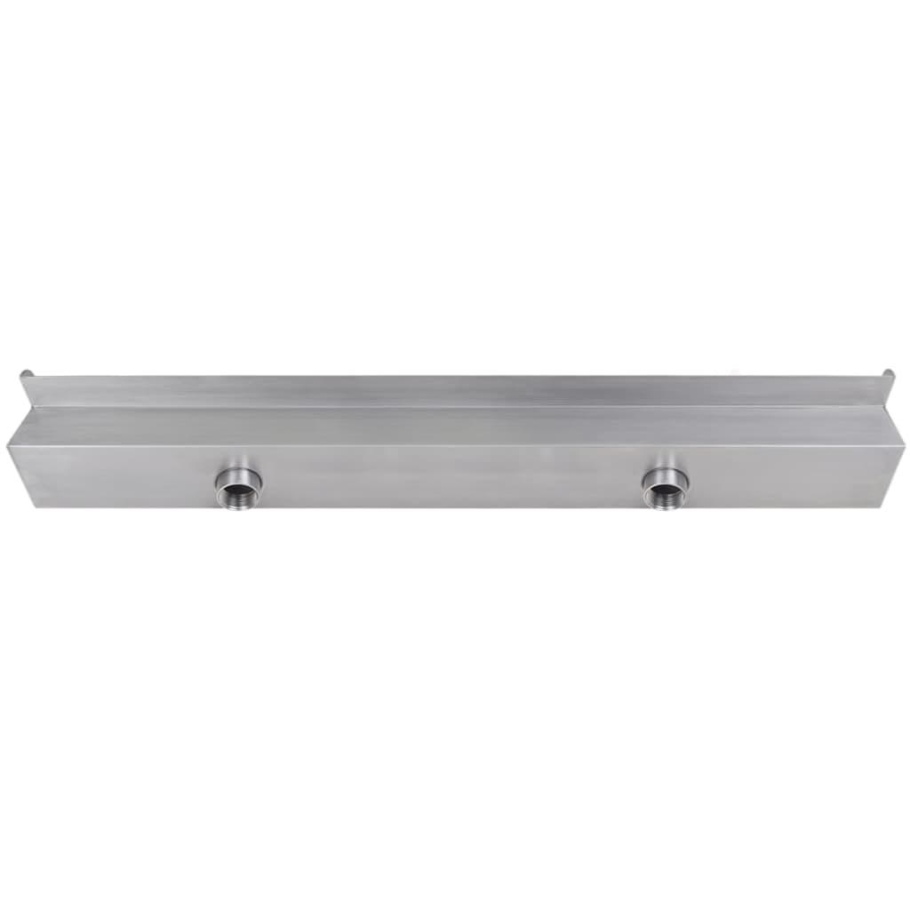 Lame d'eau rectangulaire à LED 90 cm en acier inoxydable pour piscine
