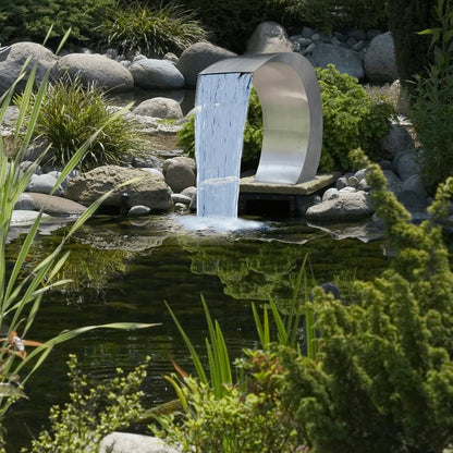 vidaXL Fontaine cascade de piscine Acier inoxydable 45 x 30 x 60 cm