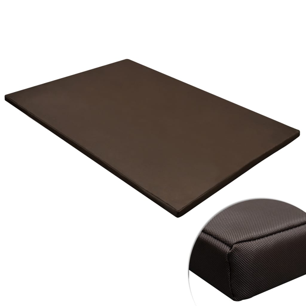 vidaXL Tapis plat pour chiens Rectangulaire Marron Taille L