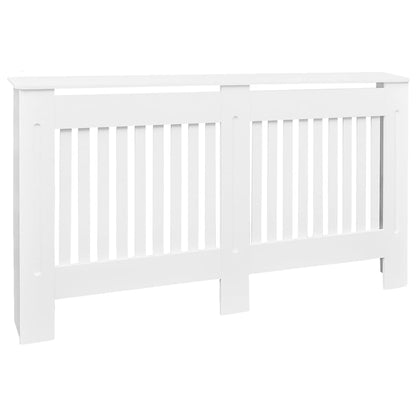 vidaXL Cache-radiateur 152 cm MDF Blanc