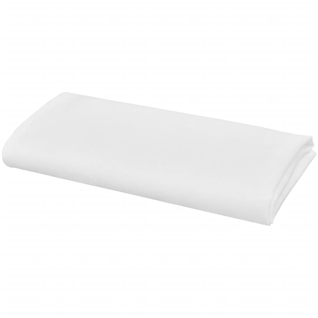 vidaXL Serviettes de table 50 pcs Blanc 50x50 cm
