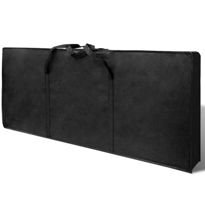 vidaXL Table à manucure pliable avec roulettes Noir