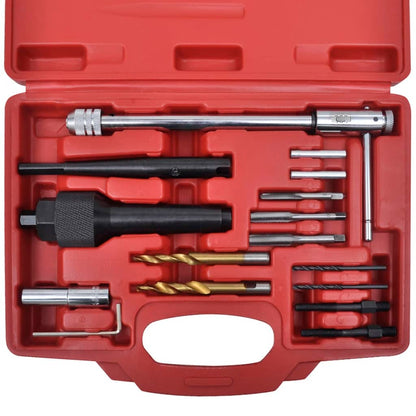 vidaXL Kit d'outils d'extraction bougie de préchauffage 16 pcs