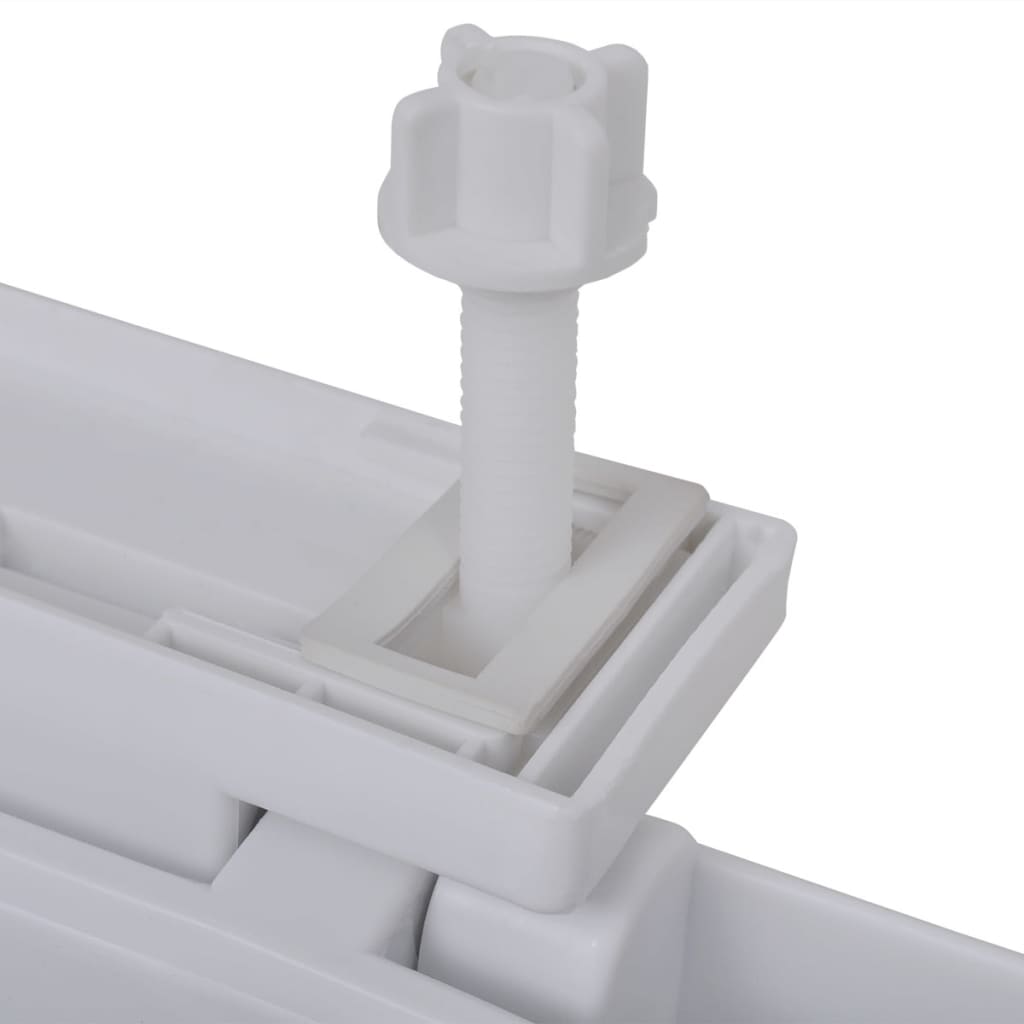 vidaXL Abattant WC à fermeture en douceur Blanc Carré