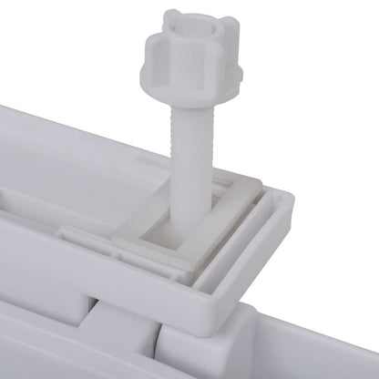 vidaXL Abattant WC à fermeture en douceur Blanc Carré