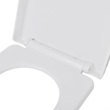 vidaXL Abattant WC à fermeture en douceur Libération rapide Carré