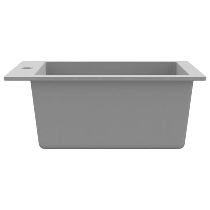vidaXL Évier de cuisine Granite Gris