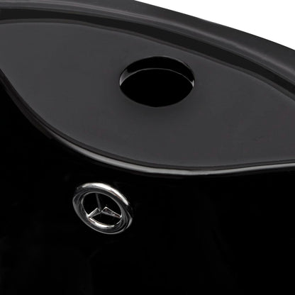 Vasque à trou de trop-plein/robinet céramique Noir pour salle de bain
