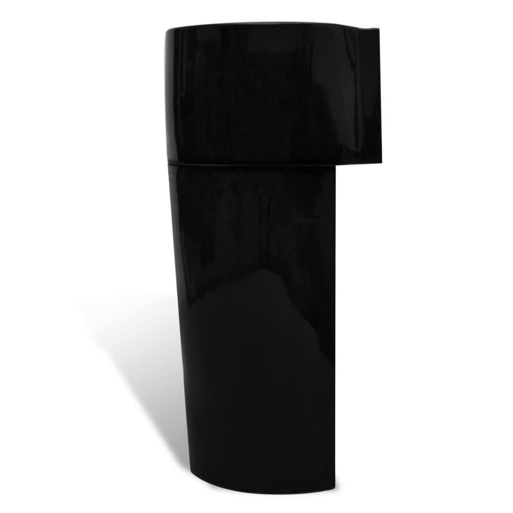 Vasque à trou de trop-plein/robinet céramique Noir pour salle de bain