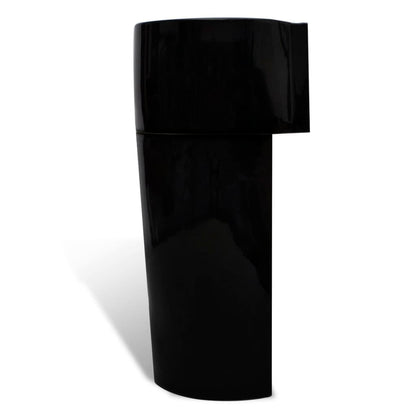 Vasque à trou de trop-plein/robinet céramique Noir pour salle de bain