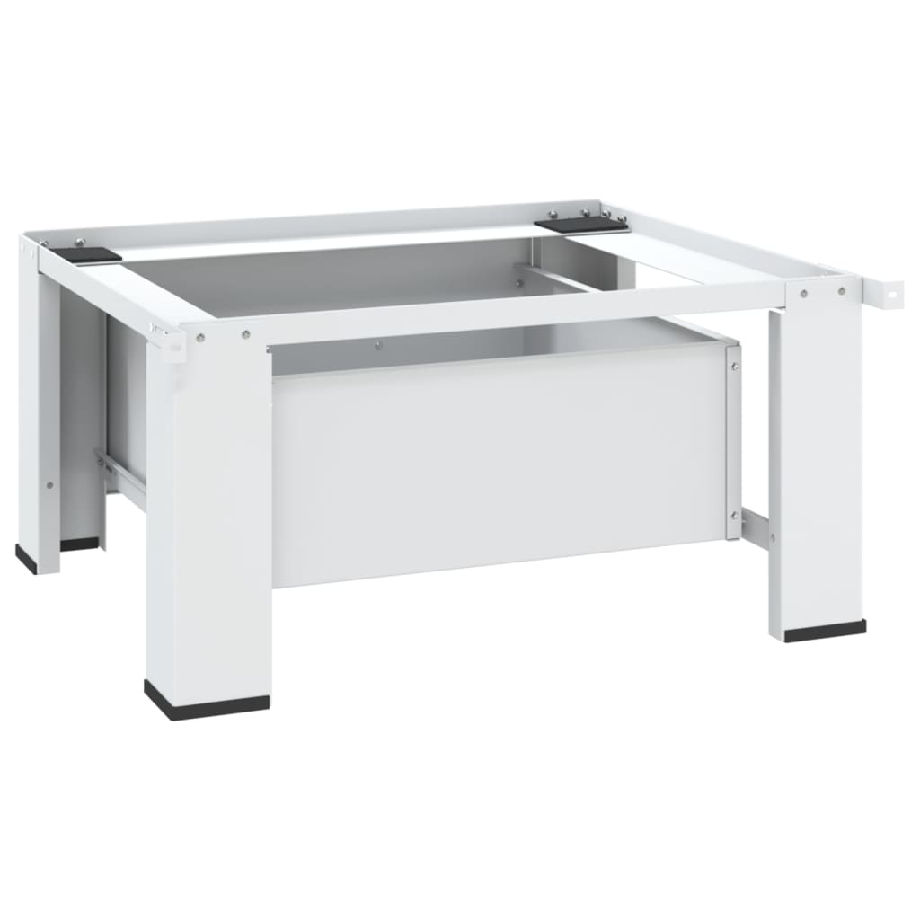 vidaXL Socle pour machine à laver avec tiroir Blanc