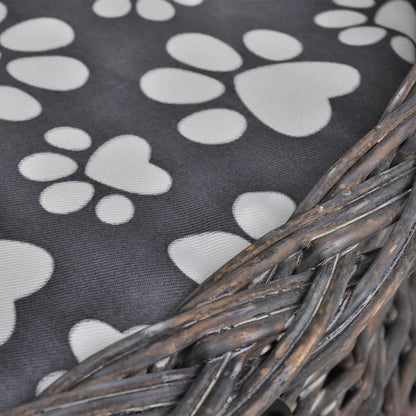 vidaXL Arbre/maison à chat avec coussin Saule