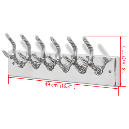 Cintre/portemanteau en aluminium Argent