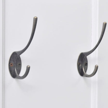vidaXL Portemanteaux 2 pcs Blanc