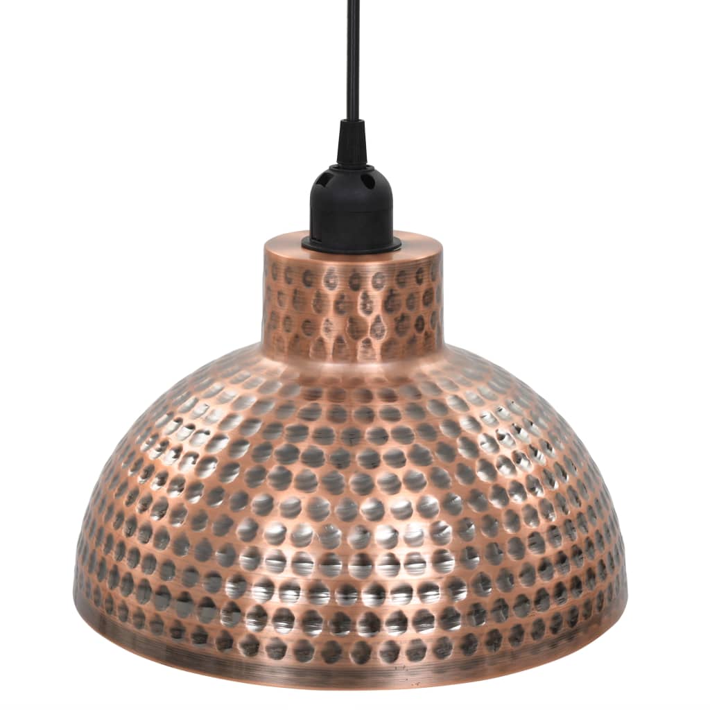 vidaXL Plafonnier 2 pcs Semi-sphérique Couleur cuivre