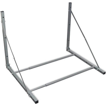 vidaXL Porte-pneus argenté acier