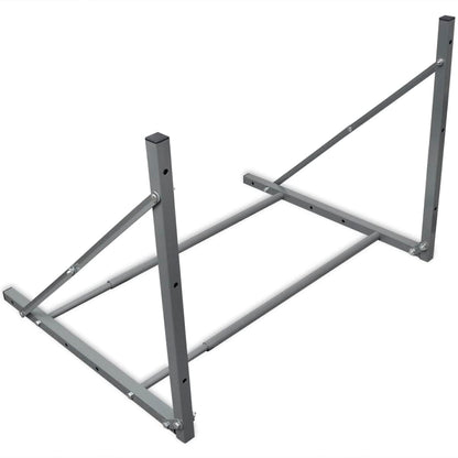 vidaXL Porte-pneus argenté acier
