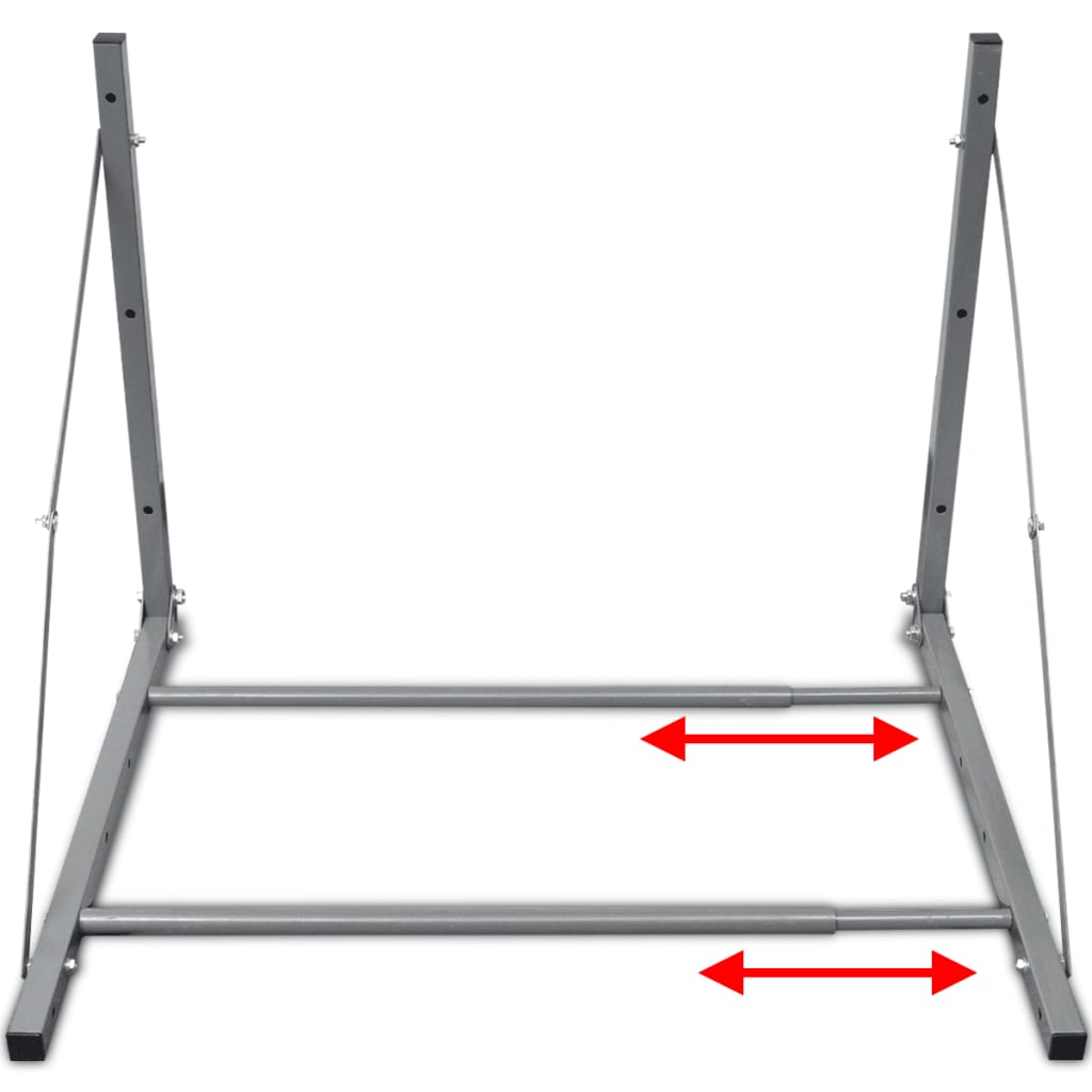 vidaXL Porte-pneus argenté acier