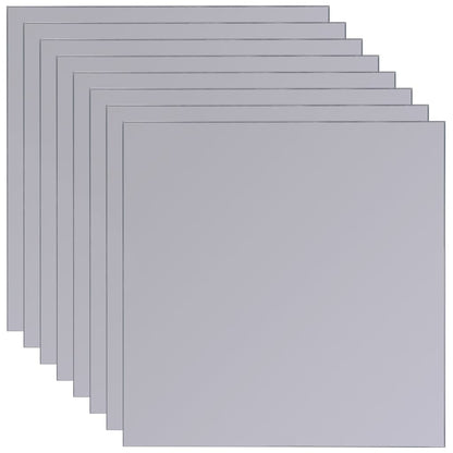 vidaXL Carreaux de miroir sans cadre 8 pcs 20,5 cm