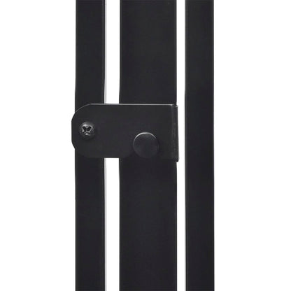 vidaXL Clôture de cheminée pour animaux de compagnie Acier Noir