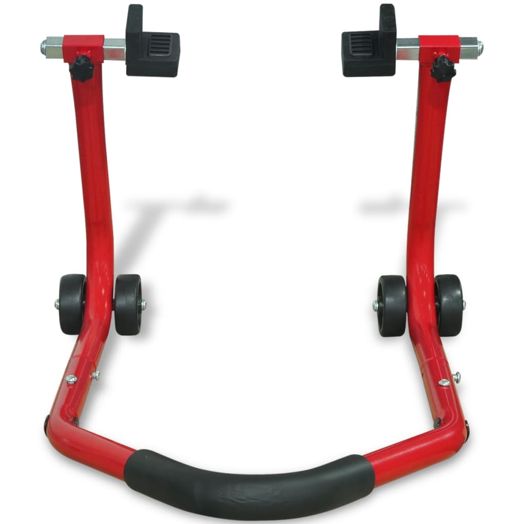 vidaXL Béquille arrière de moto Rouge