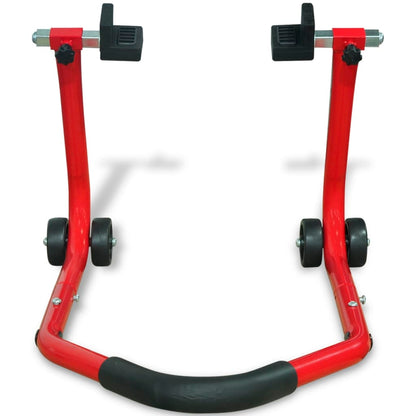 vidaXL Béquille arrière de moto Rouge