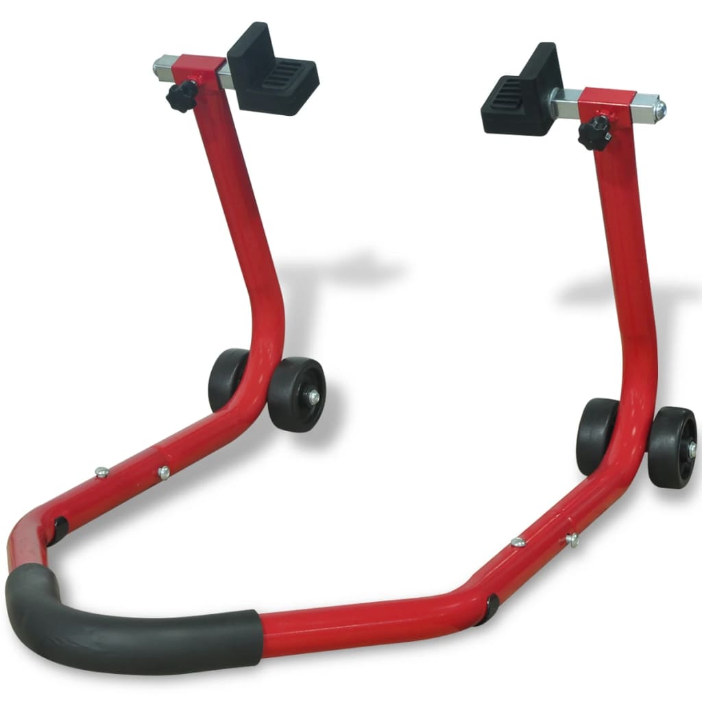 vidaXL Béquille arrière de moto Rouge