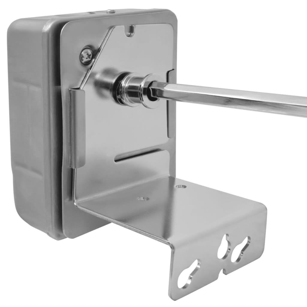vidaXL Broche à rôtir avec moteur 1000 mm Acier