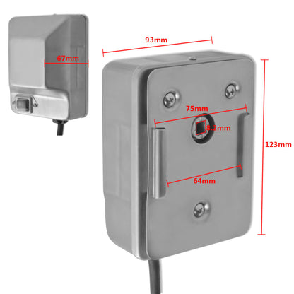 vidaXL Broche à rôtir avec moteur 1000 mm Acier