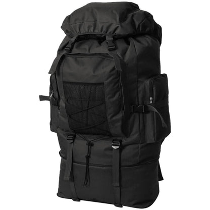 vidaXL Sac à dos en style d'armée XXL 100 L Noir