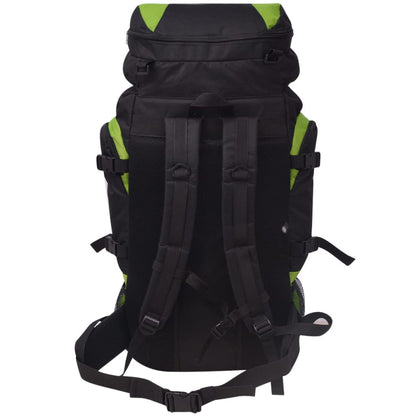 vidaXL Sac à dos de randonnée XXL 75 L Noir et vert