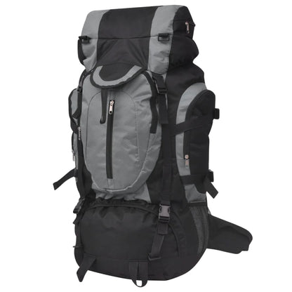 vidaXL Sac à dos de randonnée XXL 75 L Noir et gris