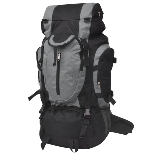 vidaXL Sac à dos de randonnée XXL 75 L Noir et gris