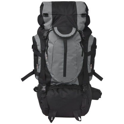 vidaXL Sac à dos de randonnée XXL 75 L Noir et gris