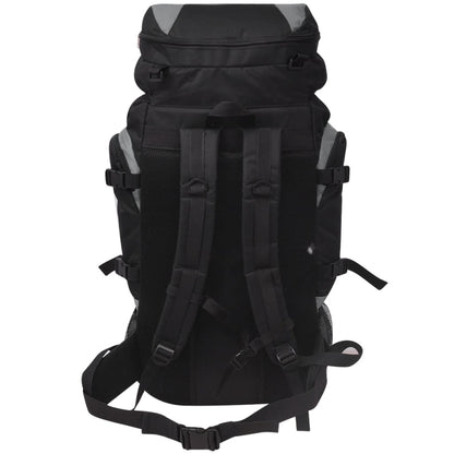 vidaXL Sac à dos de randonnée XXL 75 L Noir et gris