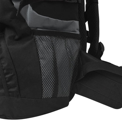 vidaXL Sac à dos de randonnée XXL 75 L Noir et gris